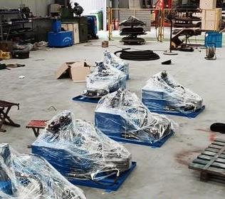 給客戶做好的小型液壓站包裝發(fā)貨了。我們的產(chǎn)品遠銷各地，深受客戶好評